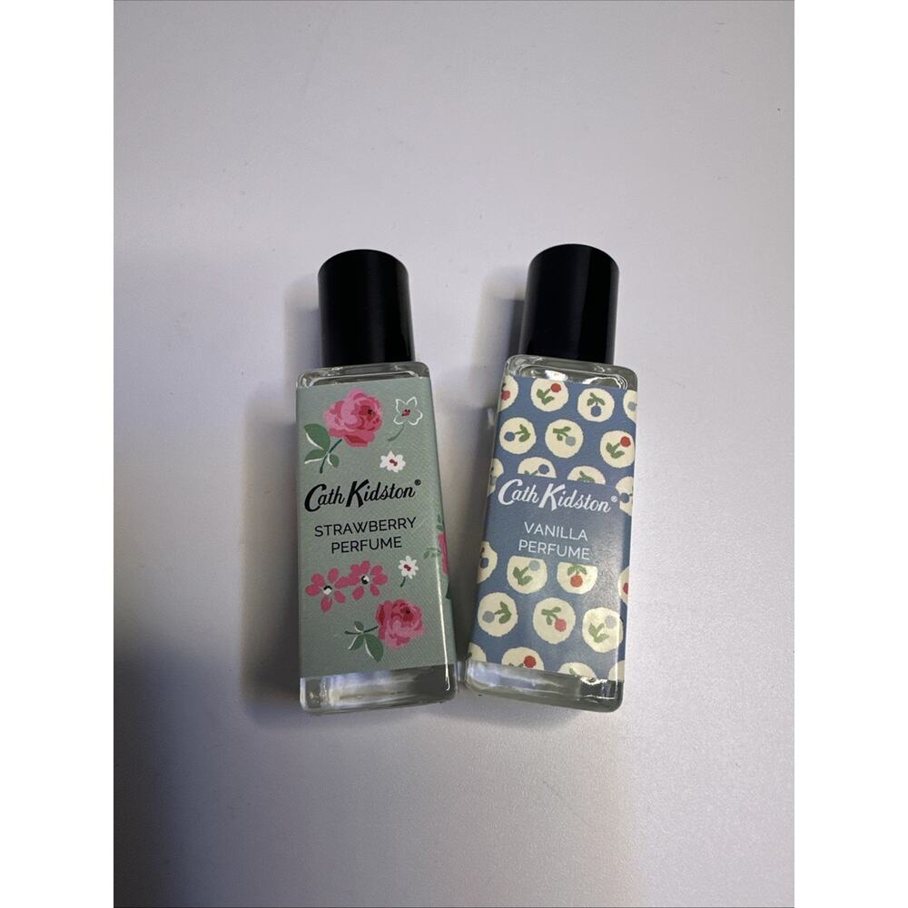 Cath Kidston Vanilla And strawberry perfume Lot Of 2 .2 fl oz roller